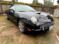 Salvage cars for sale at Fresno, CA auction: 2002 Ford Thunderbird