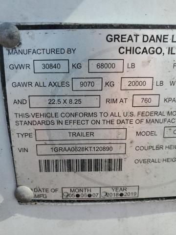 2019 Great Dane DRY Van Trailer