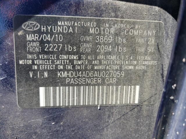 2010 Hyundai Elantra Blue