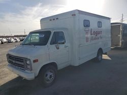 Salvage trucks for sale at Sun Valley, CA auction: 1983 GMC Cutaway Van G3500