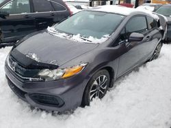 Salvage cars for sale at Montreal Est, QC auction: 2015 Honda Civic LX