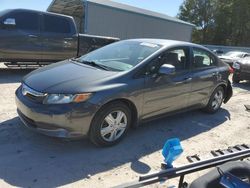 Salvage cars for sale at Midway, FL auction: 2012 Honda Civic LX