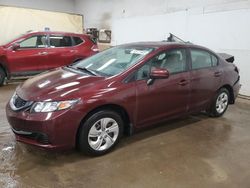 Salvage cars for sale at Davison, MI auction: 2015 Honda Civic LX