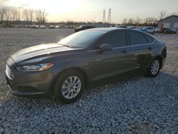 Salvage cars for sale at Barberton, OH auction: 2015 Ford Fusion S