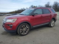 Salvage cars for sale at Brookhaven, NY auction: 2018 Ford Explorer XLT