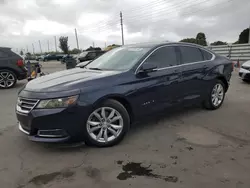 Chevrolet salvage cars for sale: 2017 Chevrolet Impala LT