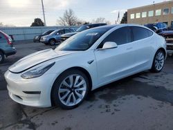 Salvage cars for sale at Littleton, CO auction: 2018 Tesla Model 3