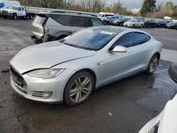 Salvage cars for sale at Portland, OR auction: 2014 Tesla Model S