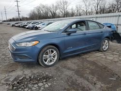 Salvage cars for sale at Fort Wayne, IN auction: 2018 Ford Fusion S Hybrid