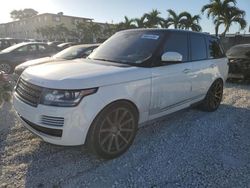 Salvage cars for sale at Opa Locka, FL auction: 2016 Land Rover Range Rover