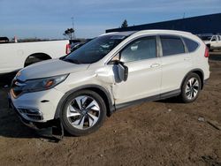 Salvage cars for sale at Woodhaven, MI auction: 2015 Honda CR-V Touring