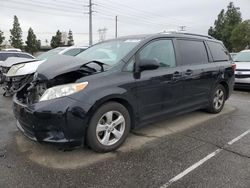 Toyota Sienna le salvage cars for sale: 2015 Toyota Sienna LE