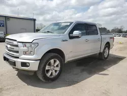 Salvage trucks for sale at Florence, MS auction: 2015 Ford F150 Supercrew