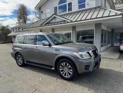 Salvage cars for sale at North Billerica, MA auction: 2019 Nissan Armada SV