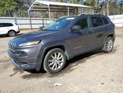 Salvage cars for sale at Austell, GA auction: 2017 Jeep Cherokee Limited