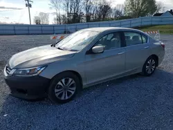 Salvage cars for sale at Gastonia, NC auction: 2013 Honda Accord LX