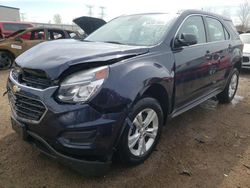 Salvage cars for sale from Copart Elgin, IL: 2016 Chevrolet Equinox LS