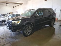 Salvage cars for sale from Copart Portland, MI: 2018 Ford Explorer Sport