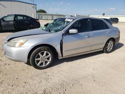 Salvage cars for sale at Temple, TX auction: 2003 Honda Accord EX