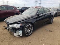 Salvage cars for sale from Copart Elgin, IL: 2015 Infiniti Q50 Base