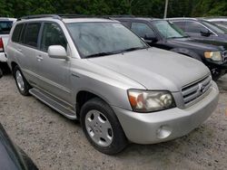 Salvage cars for sale from Copart Savannah, GA: 2005 Toyota Highlander Limited