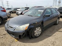 Salvage cars for sale at Dyer, IN auction: 2004 Honda Accord LX