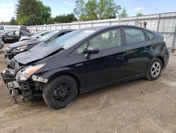 Salvage cars for sale from Copart Finksburg, MD: 2015 Toyota Prius