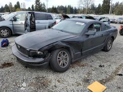 Salvage cars for sale at Graham, WA auction: 2005 Ford Mustang