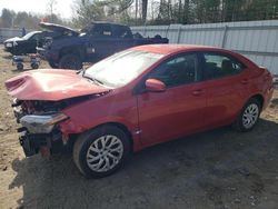 Salvage cars for sale from Copart Lyman, ME: 2019 Toyota Corolla L