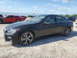 Salvage cars for sale at Houston, TX auction: 2021 Infiniti Q50 Sensory