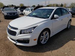 Chevrolet Cruze ltz salvage cars for sale: 2015 Chevrolet Cruze LTZ