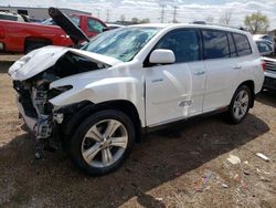 Salvage cars for sale from Copart Elgin, IL: 2013 Toyota Highlander Limited