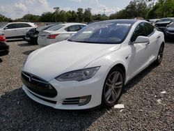 Salvage cars for sale at Riverview, FL auction: 2015 Tesla Model S 70D