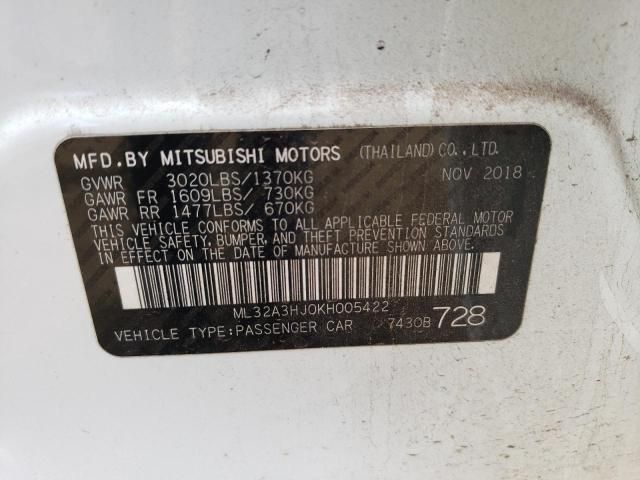 2019 Mitsubishi Mirage ES