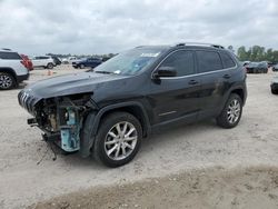 Salvage cars for sale at Houston, TX auction: 2014 Jeep Cherokee Limited