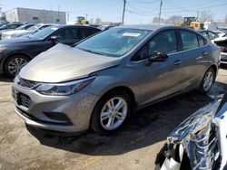 Chevrolet Cruze lt salvage cars for sale: 2018 Chevrolet Cruze LT