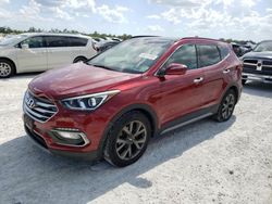 Salvage cars for sale from Copart Arcadia, FL: 2017 Hyundai Santa FE Sport