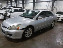 Salvage cars for sale at Ham Lake, MN auction: 2007 Honda Accord EX