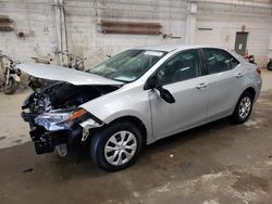 Vehiculos salvage en venta de Copart Fredericksburg, VA: 2017 Toyota Corolla L