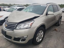 Salvage cars for sale from Copart Cahokia Heights, IL: 2014 Chevrolet Traverse LT