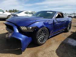 Salvage cars for sale from Copart Elgin, IL: 2016 Ford Mustang GT