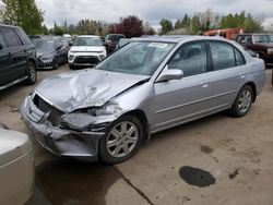 Salvage cars for sale at Woodburn, OR auction: 2003 Honda Civic EX