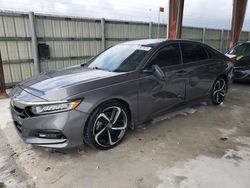 Salvage cars for sale at Homestead, FL auction: 2018 Honda Accord Sport