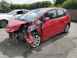 Salvage cars for sale from Copart San Martin, CA: 2009 Honda FIT Sport