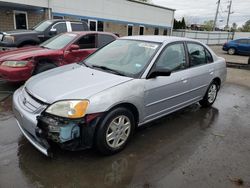 Salvage cars for sale at New Britain, CT auction: 2003 Honda Civic LX