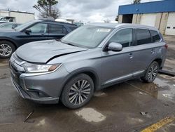 Salvage cars for sale at Woodhaven, MI auction: 2019 Mitsubishi Outlander SE