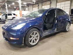 Salvage cars for sale from Copart Blaine, MN: 2022 Tesla Model Y