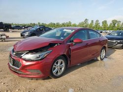 Salvage cars for sale from Copart Houston, TX: 2018 Chevrolet Cruze LT