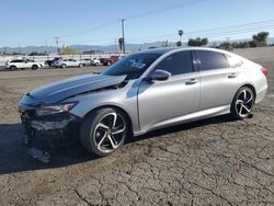 Salvage cars for sale at Colton, CA auction: 2018 Honda Accord Sport