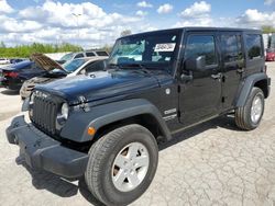 Salvage cars for sale at Bridgeton, MO auction: 2018 Jeep Wrangler Unlimited Sport